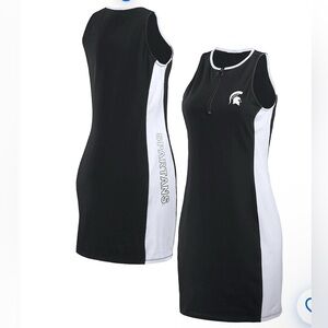 NFL WEAR By Erin Andrews Michigan State Spartans Bodyframing Tank Dress Sz L